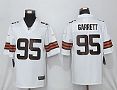 Nike Cleveland Browns 95 Garrett White Vapor Untouchable Limited Jersey,baseball caps,new era cap wholesale,wholesale hats